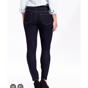 OLD NAVY Mid Rise‎ Curvy Skinny Jeans Women's Size 16 Comfort Stretch Dark Wash